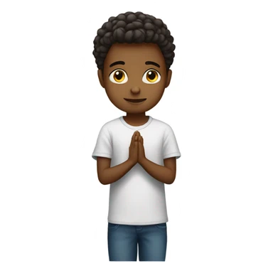 Young Christian who prays sticker