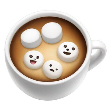 Coffee with marshmallows  sticker