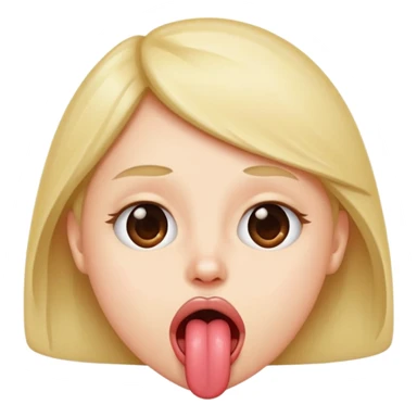 mean sticking tongue out sticker