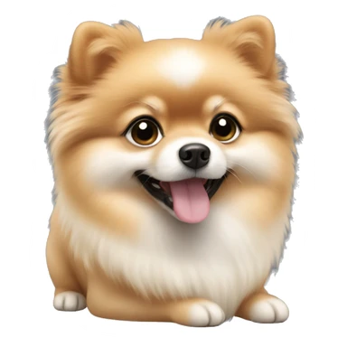 Pomeranian puppy sticker