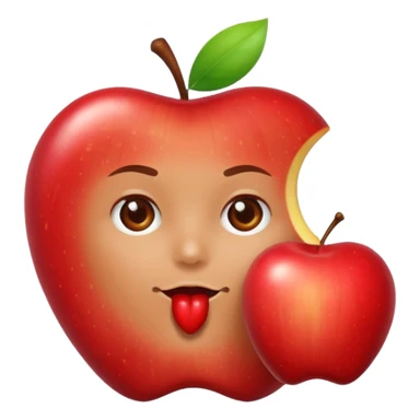 android eating apple sticker