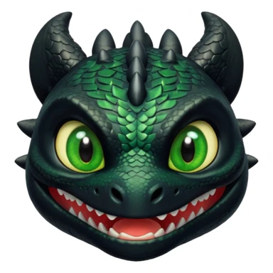 Toothless face only from how to train your Dragon accurate  sticker