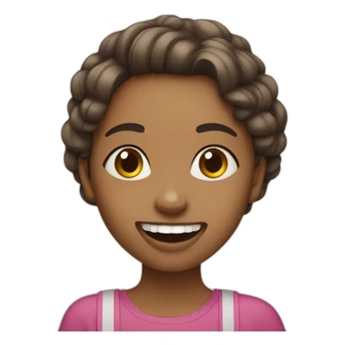 sweet girl with  braces sticker