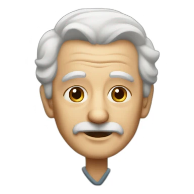 old man musician sticker