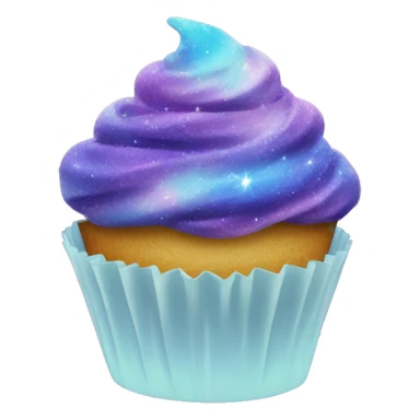 Galaxy frosted cupcake  sticker