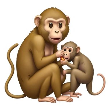 monkey eating a baboon sticker