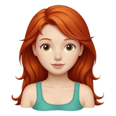 redhead girl relaxing sticker