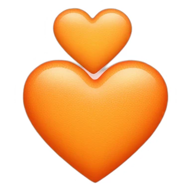 Heart orange pastel sticker