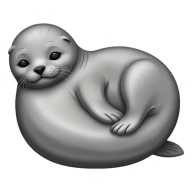Seal sleeps sticker