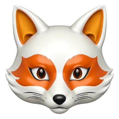kitsune mask sticker