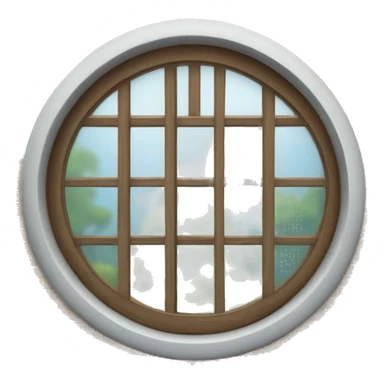 fenêtre ronde  sticker