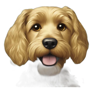 A dog van gogh sticker