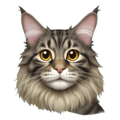 maine coon cat sticker