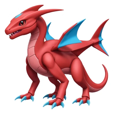 Heliolisk-Salamence-Cyclizar-Genesect-Pokémon, full body sticker