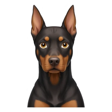 Dobermann european uncropped sticker