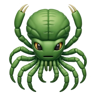 green Baby Facehugger sticker
