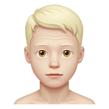 albino junger mann sticker