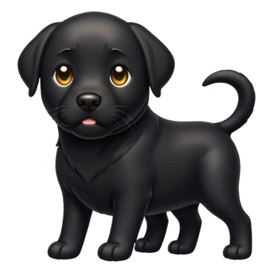 Black Labrador sticker
