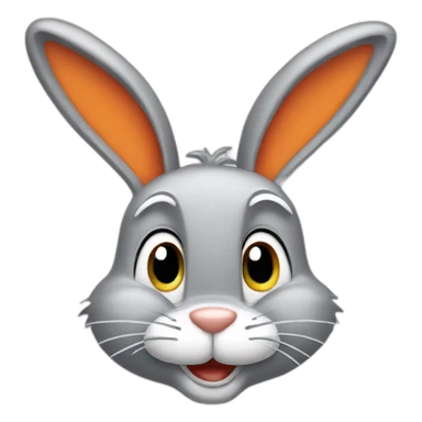 bugs bunny eatin a carrot sticker