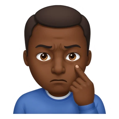 pinching nose angrily sticker