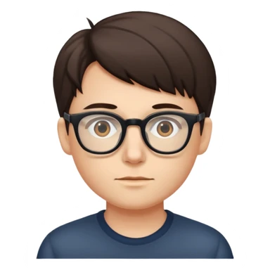 Take the glasses off the following emoji 🤓 sticker