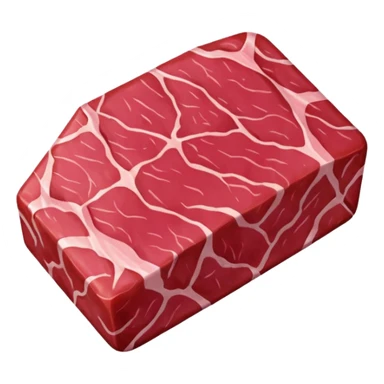 Meat with diamond textur and color sticker