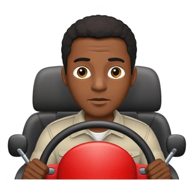 hombre negro conduciendo sticker