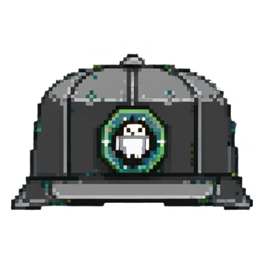 Admin hat with MOD badge, clear moderator symbol sticker