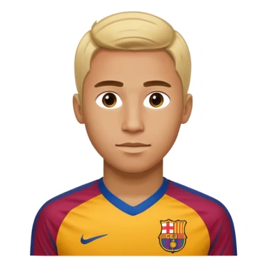 Lamine Yamal in 2025 Barcelona kit, blonde hair, highly detailed and accurate likeness, HD quality sticker
