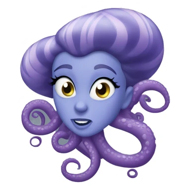 disney ursula tentacles sticker