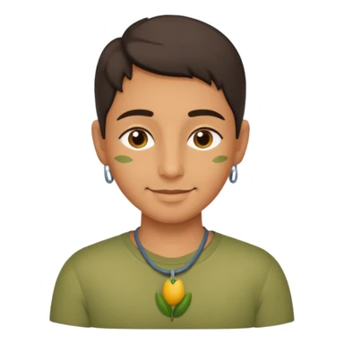 EliNi göğsine koyup rahatlayan huzurlu sticker