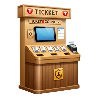 Ticket Check counter  sticker