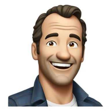 jean-dujardin-laughing sticker