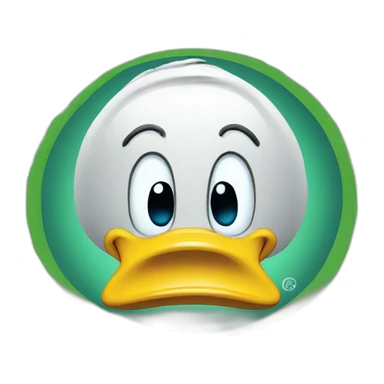 Donald duck money sticker