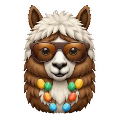 Llama with sunglasses sticker