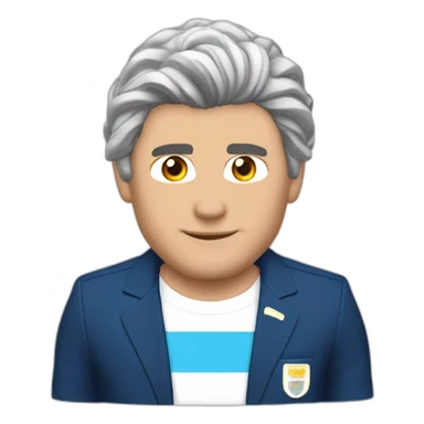 Javier Milei presidente argentina 2024 peluca sticker