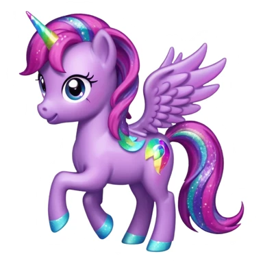 My Little Pony logo sparkly sticker