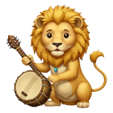 rock player lion sticker