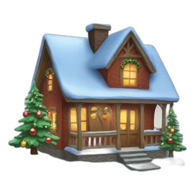 Christmas-house sticker