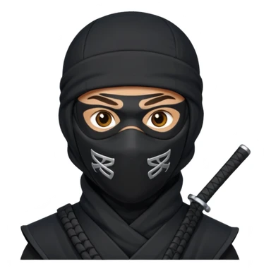 Ninja with MB written on it sticker