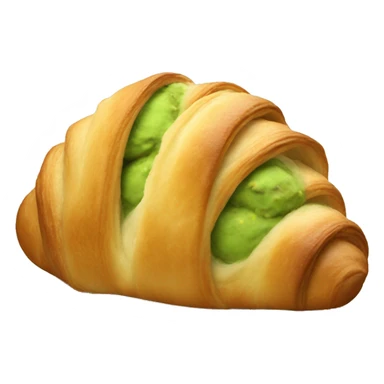 Make a pistachio croissant sticker