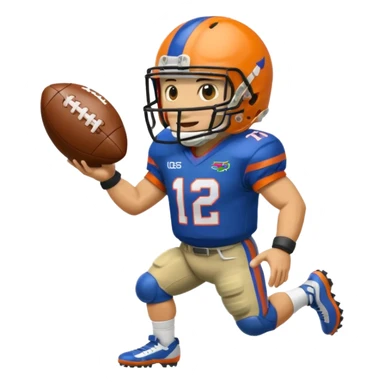Gator playing football sticker