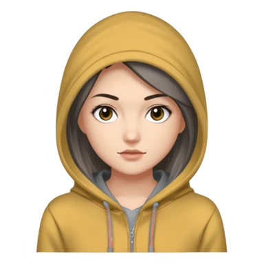 Sasha Gray in gray hoodie full height sticker