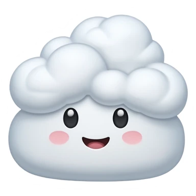 Marshmallow clouds sticker