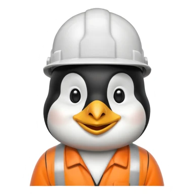penguen işçi sticker