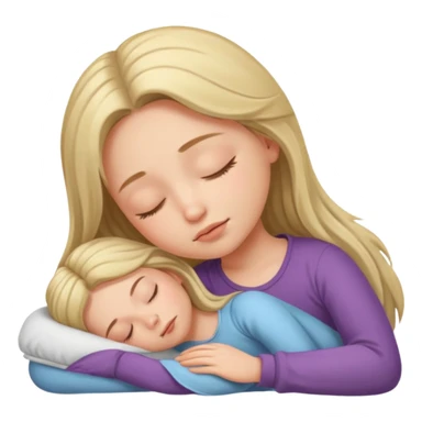 Una niña durmiendo sticker