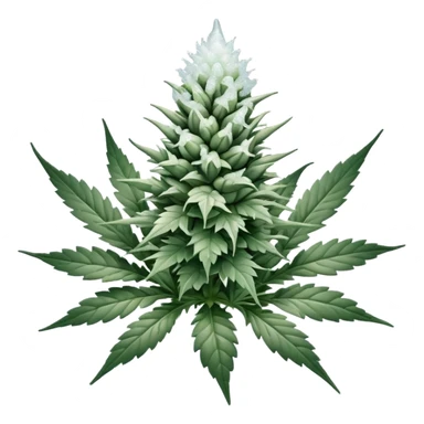 white color marijuana sticker