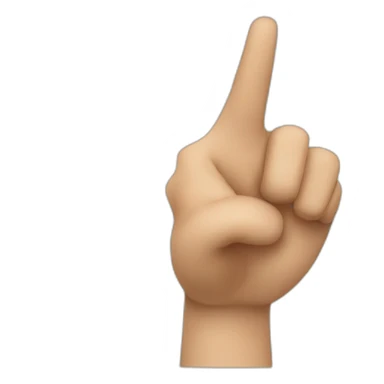 point finger sticker