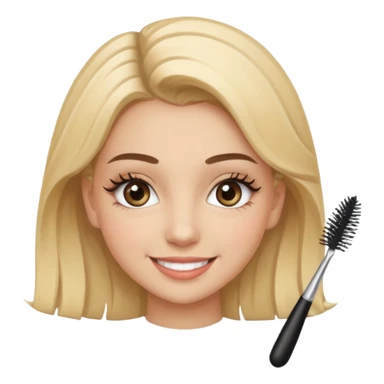 Девушка лашмейкер улыбается sticker