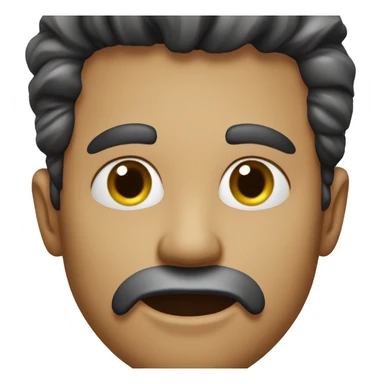 a man that bites his lips very hard like a fool sticker